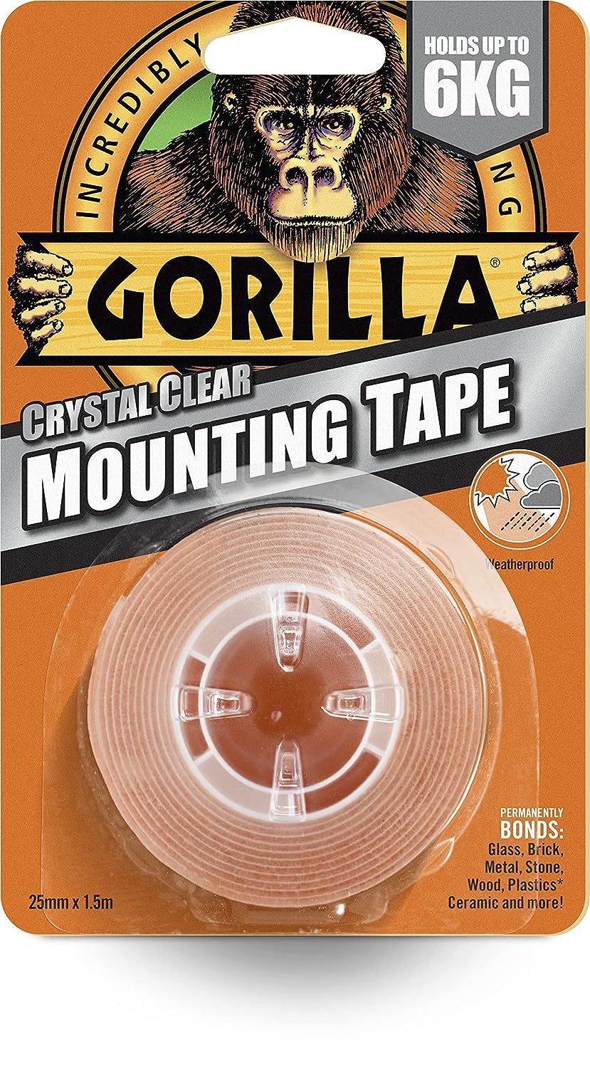 3044121 3.8M CLEAR GORILLA H/DUTY MOUNTING TAPE